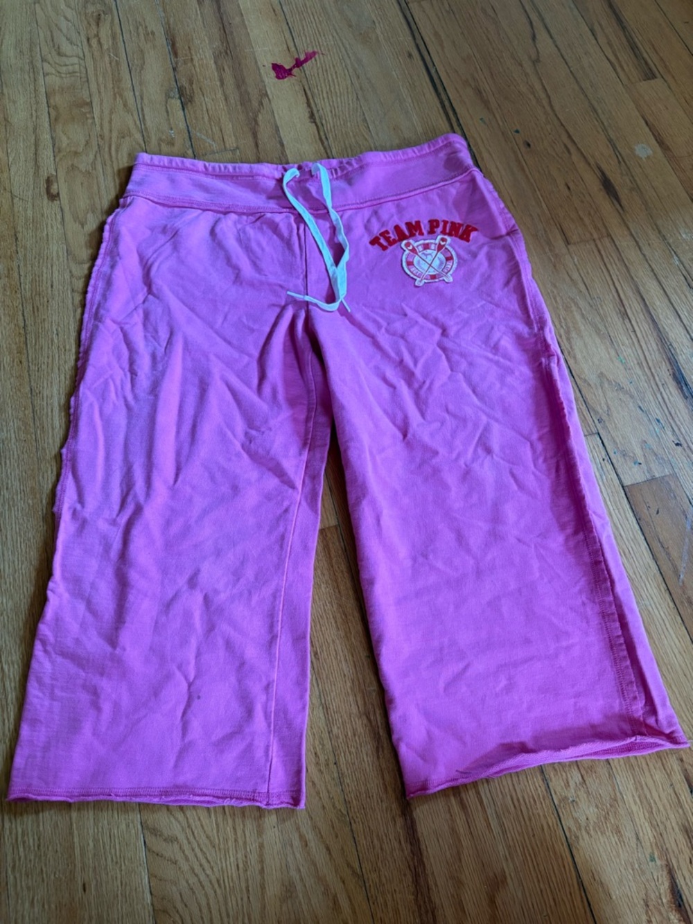 PINK Victoria's Secret Girls Pink Drawstring Capri Joggers